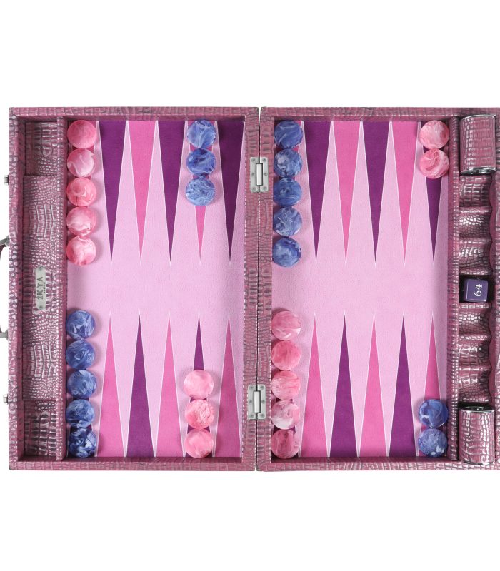 Pembe Vitage Timsah Kroko Tavla